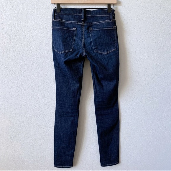 NEW FRAME Le Skinny de Jeanne Jeans Dame Dark Blue Stretch 24 - Picture 7 of 12